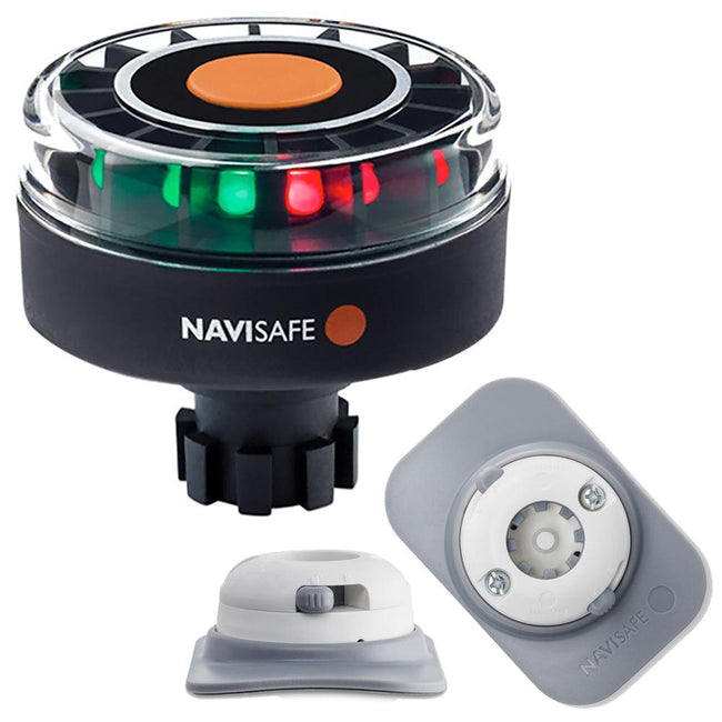 Navisafe Navilight Tricolor 2NM w/Navibolt Base  RIB Mount - White [342KIT4] - Rough Seas Marine