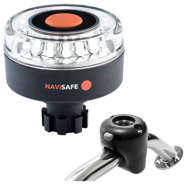 Navisafe Navilight 360 2NM w/Navibolt Base  Rail Mount - Black [042KIT] - Rough Seas Marine