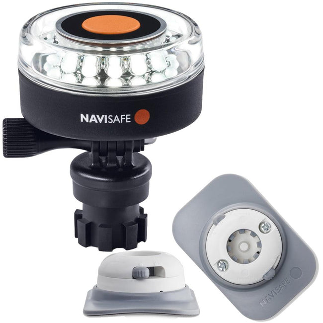 Navisafe Navilight 360 2NM White w/Navimount Base  RIB Mount - White [040KIT4] - Rough Seas Marine