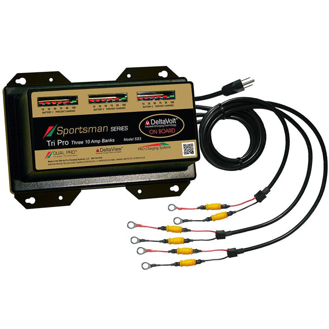 Dual Pro Sportsman Series Battery Charger - 30A - 3-10A-Banks - 12V-36V [SS3] - Rough Seas Marine