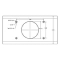 TACO T-Top Extrusion Plate Pre-Drilled for Grand Slams - 20" - Pair [GSE-1939BSA20] - Rough Seas Marine