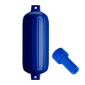 Polyform G-6 Twin Eye Fender 11" x 30" - Cobalt Blue w/Adapter [G-6-COBALT BLUE] - Rough Seas Marine