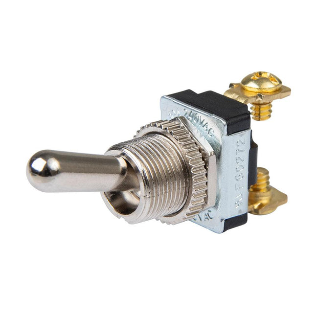 BEP SPST Chrome Plated Toggle Switch - 11/16" Handle - OFF/ON [1002021] - Rough Seas Marine