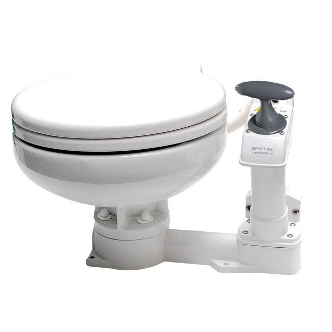 Johnson Pump AquaT Manual Marine Toilet - Super Compact [80-47625-01] - Rough Seas Marine