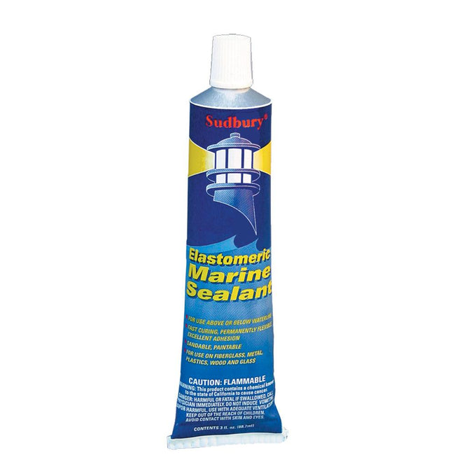 Sudbury Elastomeric 3 oz (89ml) Sealant Tube - White [320] - Rough Seas Marine