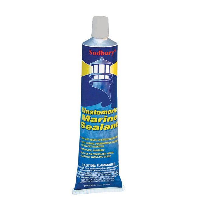 Sudbury Elastomeric 3 oz (89ml) Sealant Tube - Clear [321] - Rough Seas Marine