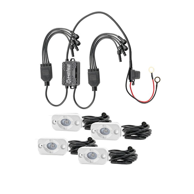 HEISE RBG Accent Light Kit - 4 Pack [HE-4MLRGBK] - Rough Seas Marine