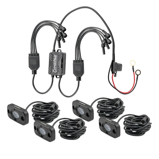 HEISE RGB Accent Lighting Kit - 4 Pack [HE-4TLRGBK] - Rough Seas Marine