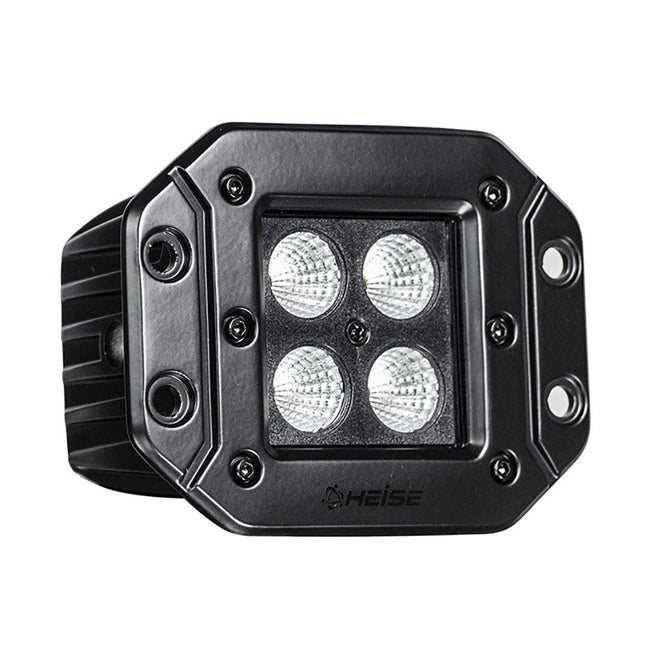 HEISE Blackout LED Cube Light - Flush Mount - 3" [HE-BFMCL2] - Rough Seas Marine