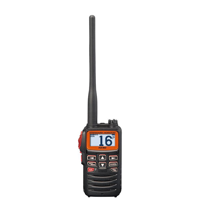 Standard Horizon HX40 Handheld 6W Ultra Compact Marine VHF Transceiver w/FM Band [HX40] - Rough Seas Marine