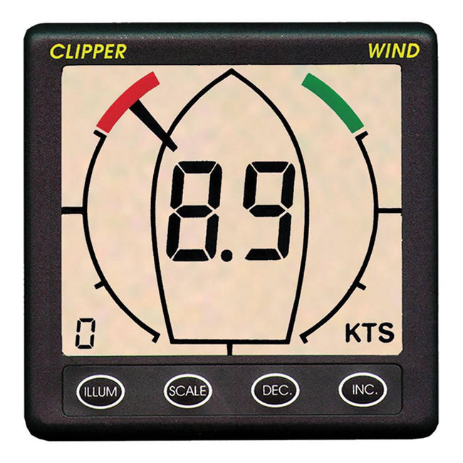 Clipper Tactical True Apparent Wind Display Repeater [CLIP-TWNDRP] - Rough Seas Marine
