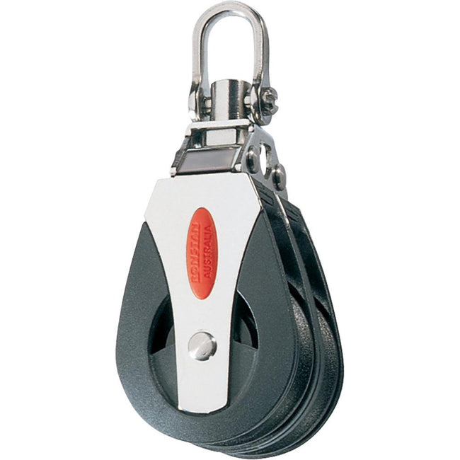 Ronstan Series 40 Ball Bearing Block - Double - Swivel Head [RF40200] - Rough Seas Marine