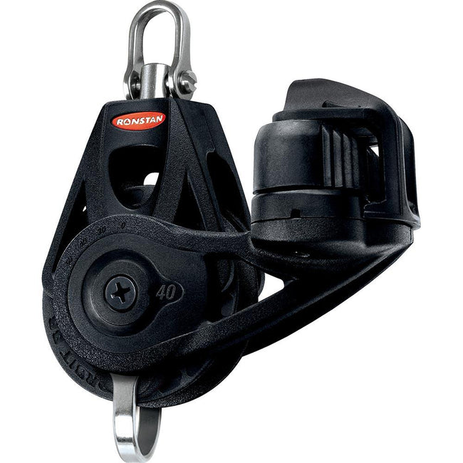 Ronstan Series 40 Ball Bearing Orbit Block - Single - Becket - Cleat - Swivel Head [RF45130] - Rough Seas Marine