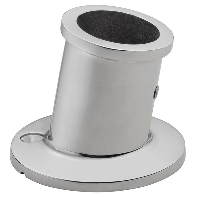 Whitecap Top-Mounted Flag Pole Socket - Stainless Seel - 1-1/4" ID [6169] - Rough Seas Marine