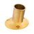 Whitecap Top-Mounted Flag Pole Socket Polished Brass - 1" ID [S-5002B] - Rough Seas Marine