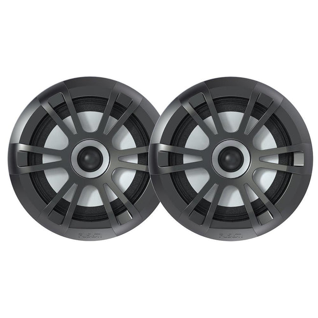 FUSION EL-FL651SPG EL Series Full Range Shallow Mount Marine Grey Speakers - 6.5" w/ LED Lights [010-02080-20] - Rough Seas Marine