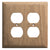 Whitecap Teak 2-Duplex/Receptacle Cover Plate [60177] - Rough Seas Marine