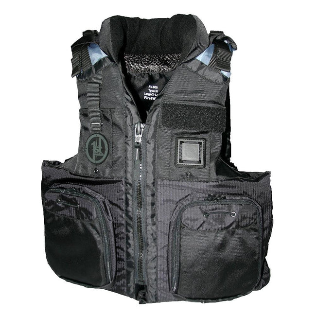 First Watch AV-800 Four Pocket Flotation Vest - Black - Small to Medium [AV-800-BK-S/M] - Rough Seas Marine