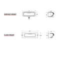 RIGID Industries SR-Q PRO Back Up Light Kit - Surface Mount Diffused - Pair - Black [980023] - Rough Seas Marine
