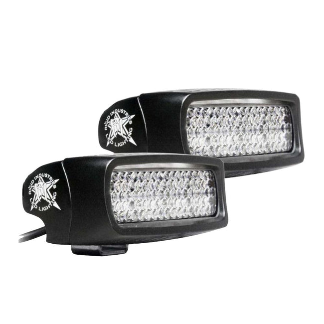 RIGID Industries SR-Q PRO Back Up Light Kit - Surface Mount Diffused - Pair - Black [980023] - Rough Seas Marine