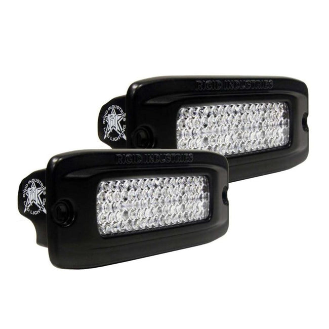 RIGID Industries SR-Q PRO Back Light Kit - Flush Mount Diffused - Pair - Black [980033] - Rough Seas Marine