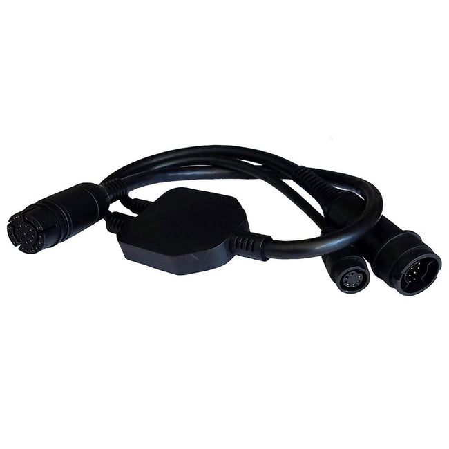 Raymarine Adapter Cable 25-Pin to 25-Pin  7-Pin - Y-Cable to RealVision  Embedded 600W Airmar TD to Axiom RV [A80491] - Rough Seas Marine