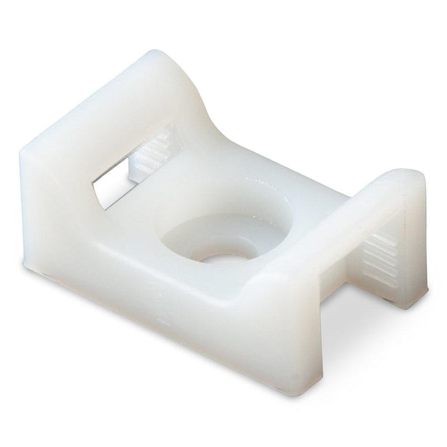 Ancor Cable Tie Mount - Natural - #8 Screw - 100 Pieces Per Bag [199232] - Rough Seas Marine