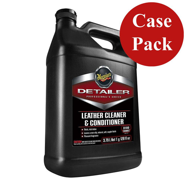 Meguiars Detailer Leather Cleaner  Conditioner - 1-Gallon *Case of 4* [D18001CASE] - Rough Seas Marine