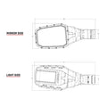 RIGID Industries Reflect Mirror Light - Black (Pair) [64011] - Rough Seas Marine