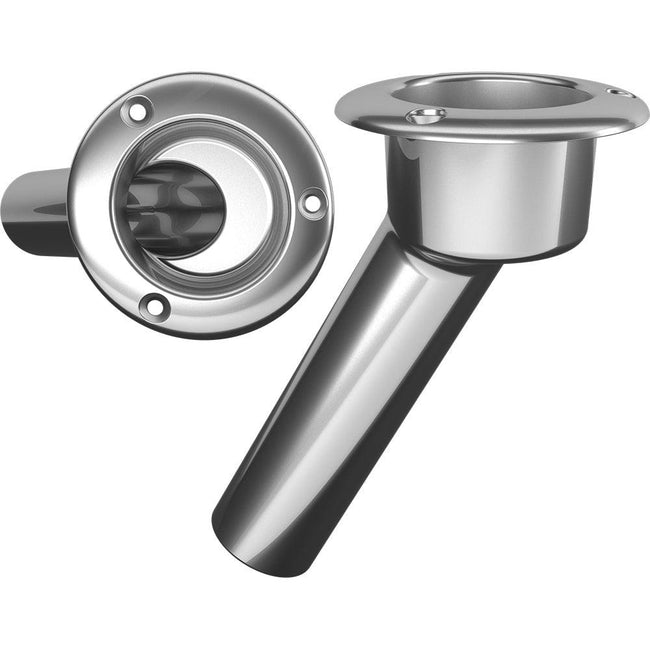 Mate Series Stainless Steel 30 Rod  Cup Holder - Open - Round Top [C1030ND] - Rough Seas Marine