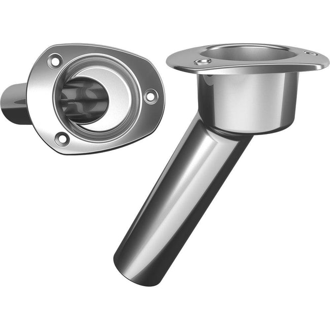 Mate Series Stainless Steel 30 Rod  Cup Holder - Open - Oval Top [C2030ND] - Rough Seas Marine