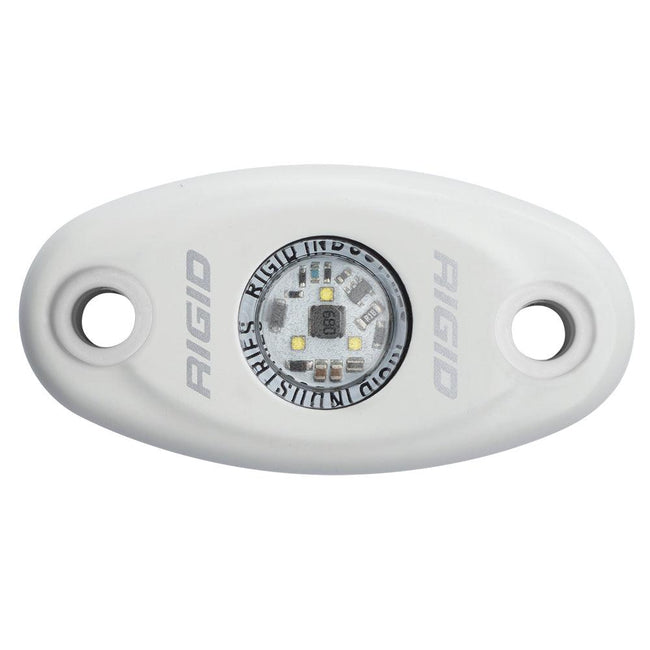 RIGID Industries A-Series White Low Power LED Light - Single - White [480153] - Rough Seas Marine