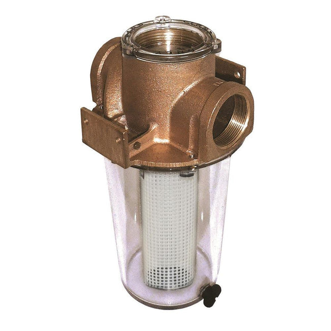 GROCO ARG-1250 Series 1-1/4" Raw Water Strainer w/Non-Metallic Plastic Basket [ARG-1250-P] - Rough Seas Marine
