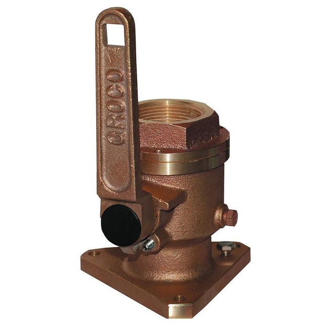 GROCO 3/4" Bronze Flanged Full Flow Seacock [BV-750] - Rough Seas Marine