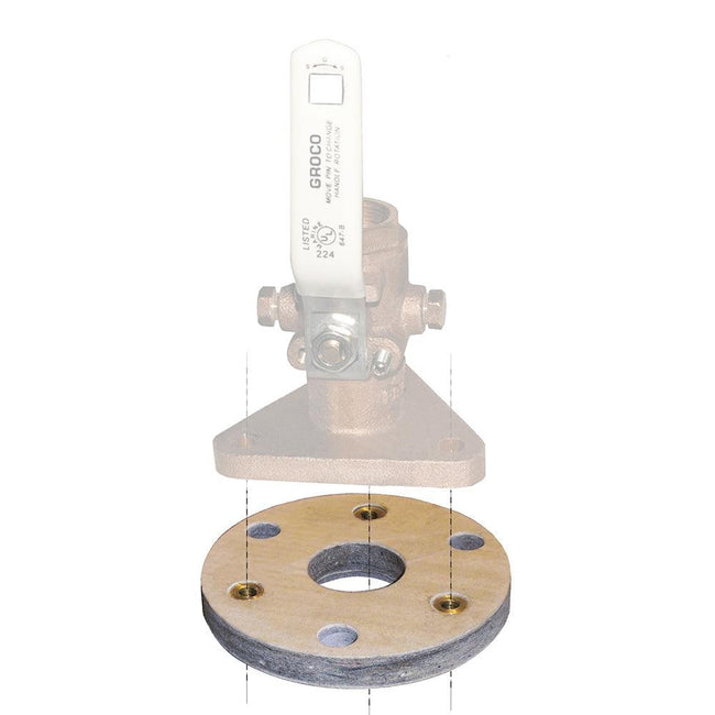 GROCO Backing Block f/1-1/4"  1-1/2" Seacocks [BB-2] - Rough Seas Marine