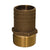 GROCO 3/4" NPT x 1" Bronze Full Flow Pipe to Hose Straight Fitting [FF-750] - Rough Seas Marine