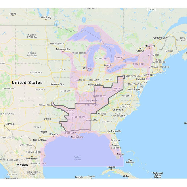 Furuno Gulf of Mexico, Great Lakes  Rivers - Vector Chart  Standard Resolution Satellite Photos f/Part of the Great Lakes - Unlock Code [MM3-VNA-023] - Rough Seas Marine