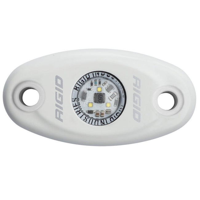 RIGID Industries A-Series White Low Power LED Light - Single - Natural White [480143] - Rough Seas Marine