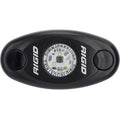 RIGID Industries A-Series Black Low Power LED Light - Single - Amber [480343] - Rough Seas Marine