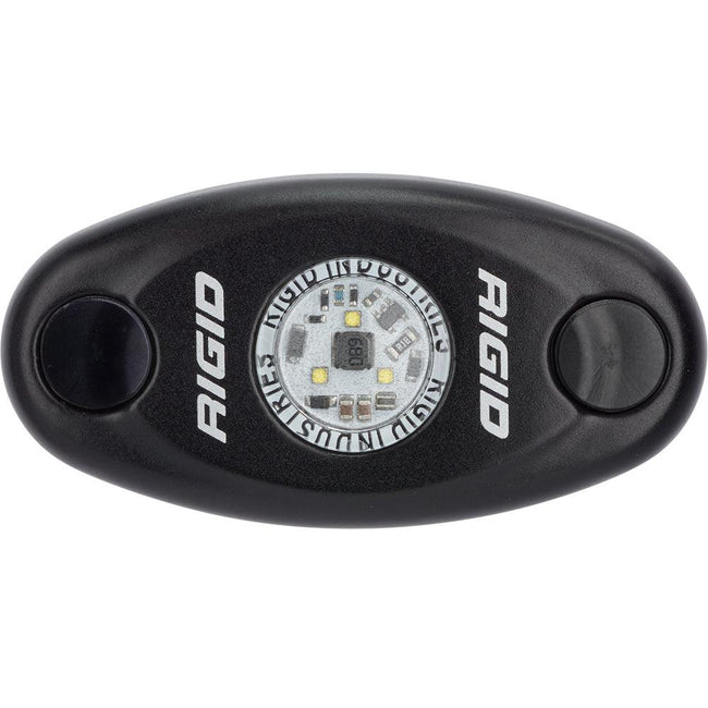 RIGID Industries A-Series Black Low Power LED Light - Single - Cool White [480033] - Rough Seas Marine
