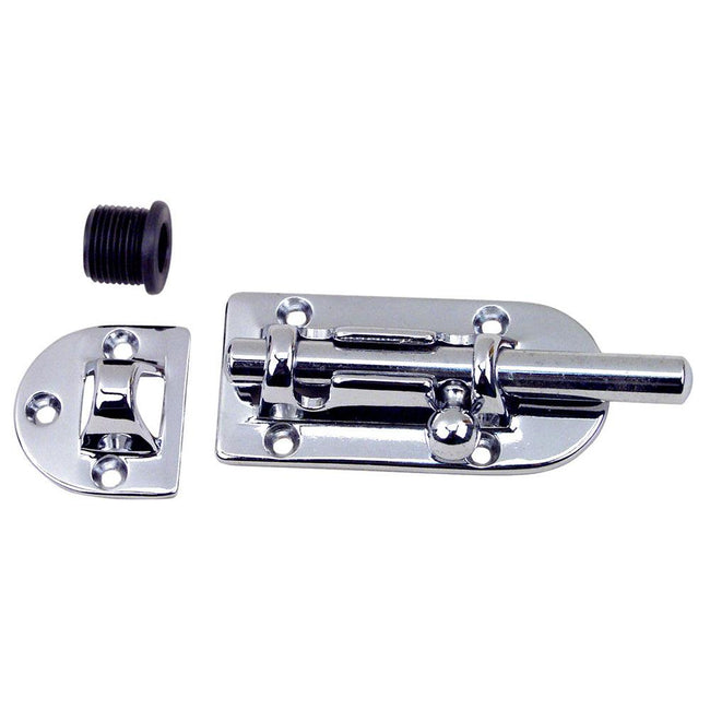 Perko Chrome Barrel Bolt - 4" [0947DP2CHR] - Rough Seas Marine