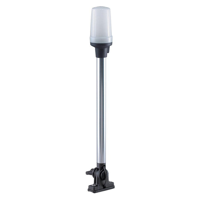 Perko Fold Down All-Round Pole Light - Vertical Mount - White [1137DP0CHR] - Rough Seas Marine