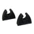 Perko Pole Storage Clips - Black - Pair [0477DP0BLK] - Rough Seas Marine