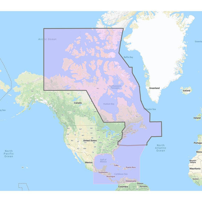 Furuno US  Canada Atlantic Coast, Gulf of Mexico, Caribbean Bahamas and central America Vector Charts - Unlock Code [MM3-VNA-033] - Rough Seas Marine