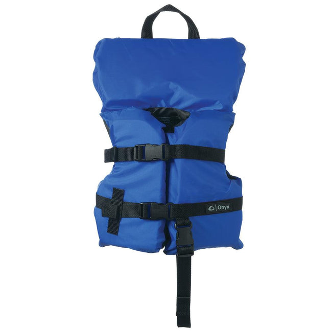 Onyx Nylon General Purpose Life Jacket - Infant/Child Under 50lbs - Blue [103000-500-000-12] - Rough Seas Marine