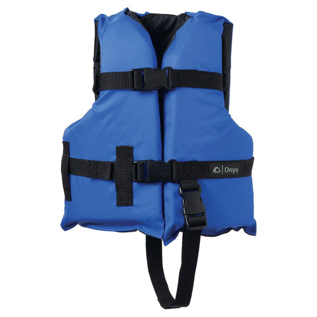 Onyx Nylon General Purpose Life Jacket - Child 30-50lbs - Blue [103000-500-001-12] - Rough Seas Marine