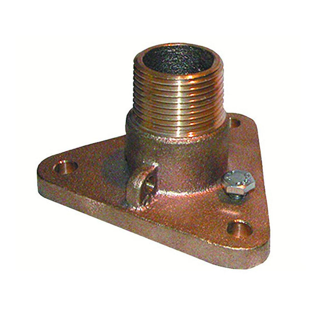 GROCO 2" Bronze NPS to NPT Flange Adapter [IBVF-2000] - Rough Seas Marine