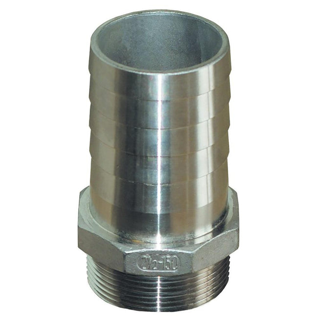 GROCO 1" NPT x 1" ID Stainless Steel Pipe to Hose Straight Fitting [PTH-1000-S] - Rough Seas Marine