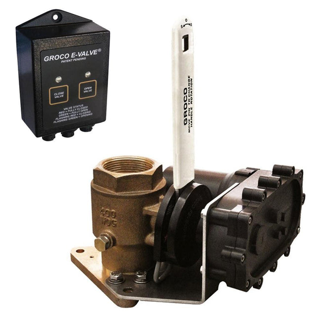 GROCO 1-1/2" Bronze Electric Flanged Seacock - 24V [FBVE-1500 24V] - Rough Seas Marine