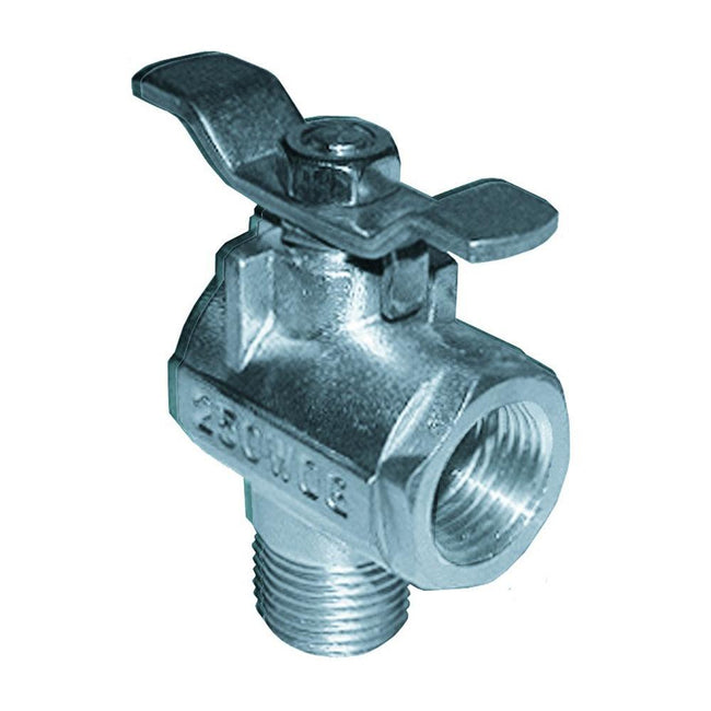 GROCO 1/2" NPT 90 Stainless Steel Fuel Valve [FV-590-S] - Rough Seas Marine